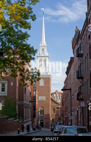 Old North Church North End Boston Massachusetts Banque D'Images