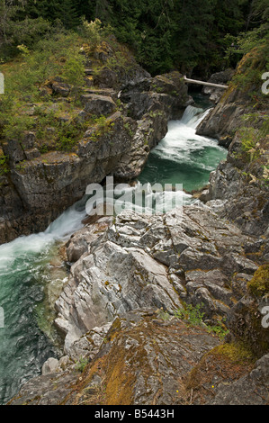 'Little Qualicum Falls' dans l'île de Vancouver Banque D'Images