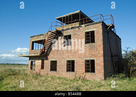 Tour ATC. RAF Coleby Grange, Lincolnshire, Angleterre Banque D'Images