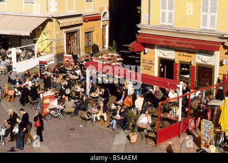 Cours Saleya nice alpes-maritimes 06 French Riviera Cote d'azur PACA France Europe Banque D'Images