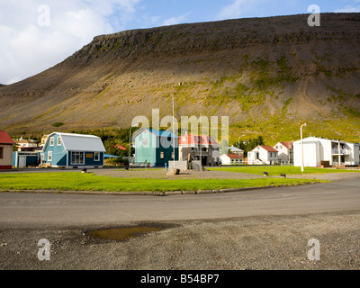 Dans l'Islande Westfjords Patreksfjordur Banque D'Images