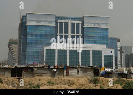 Bâtiment DLF à Gurgaon, New Delhi CBD. Banque D'Images