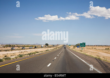L'interstate 10 en Arizona, États-Unis Banque D'Images