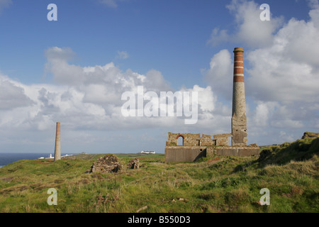 Levant Mine d'étain de Cornwall Banque D'Images