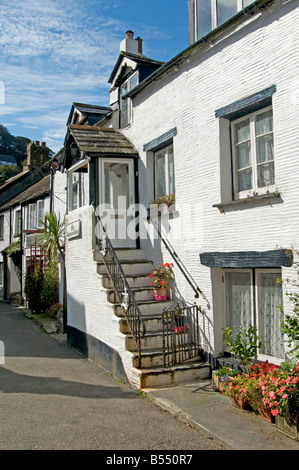 Les Capitaines Restaurant Chalet Cornwall England UK Polperro Banque D'Images