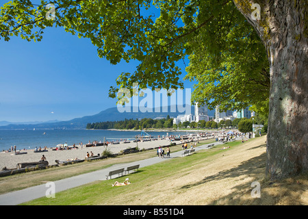 La baie English à Vancouver, Colombie-Britannique, Canada Banque D'Images