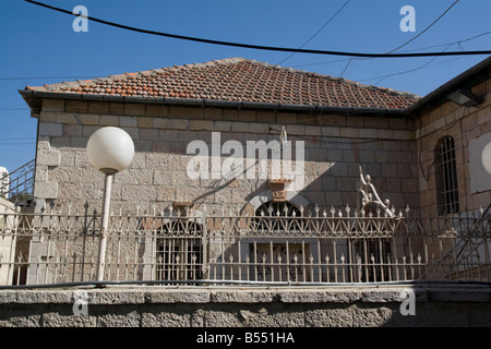 Israël Jérusalem Nachlaot La Grande Synagogue ades de la glorieuse communauté créé 1901 Alep Banque D'Images