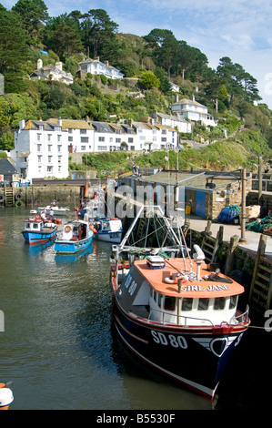 Le port de Cornouailles Polperro Banque D'Images