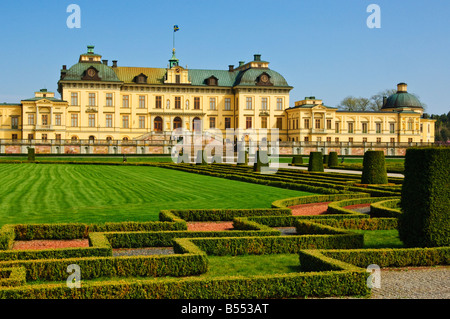 Drottningholms Slott accueil de la famille royale Suédoise, près de Stockholm, Suède Banque D'Images