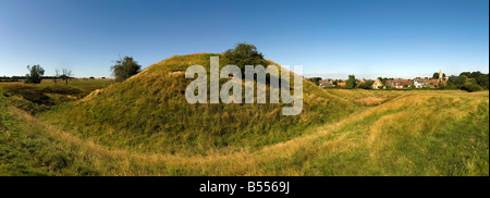 Motte et bailey château yelden home counties bedfordshire Angleterre Angleterre europe Banque D'Images