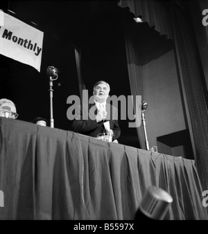 Conférence du Parti travailliste 1953 : réunion d'adressage Nye Bevan. Septembre 1953 D5844-007 Banque D'Images