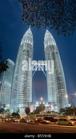 Petronas Twin Towers Kuala Lumpur Malaisie. Banque D'Images