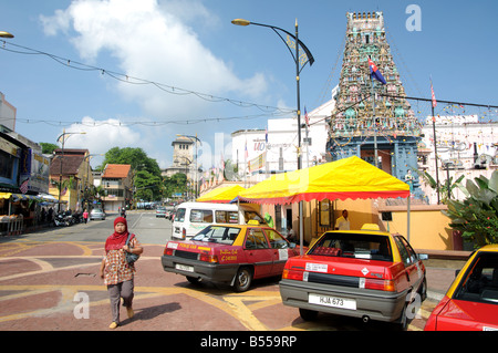 Scène de rue Johor Bahru Malaisie Banque D'Images