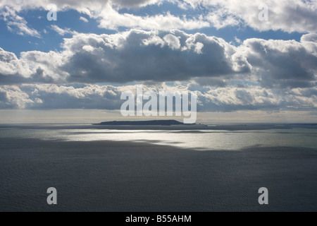 L'Île de Portland, dans le Dorset avec la lumière et les ombres sur la mer Banque D'Images