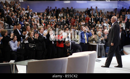 Blackppol 2007 conférence du parti conservateur Duncan Smith devient émotif durant son discours à la Conférence des conservateurs lors d'une conférence Banque D'Images