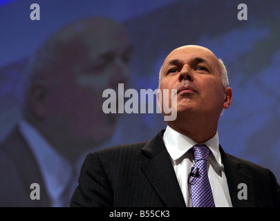 Blackppol 2007 conférence du parti conservateur Duncan Smith devient émotif durant son discours à la Conférence des conservateurs lors d'une conférence Banque D'Images