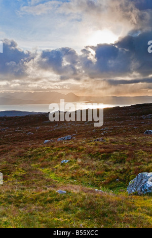 Col de la Sommet du bétail près de Flémalle dans le temps automnal Wester Ross de la côte ouest de l'Écosse Highlands Grande-bretagne UK 2008 Banque D'Images