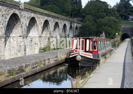 Passage de l'Aqueduc de Chirk 15-04, Denbighshire, Wales Banque D'Images