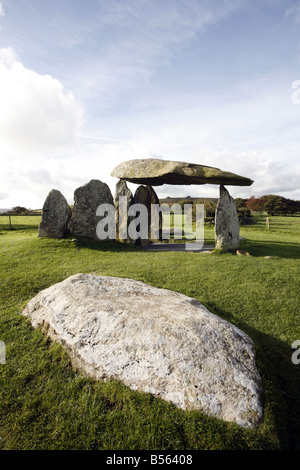 Bronze-Age Pentre Ifan chambre funéraire mégalithique Mégalithe Banque D'Images