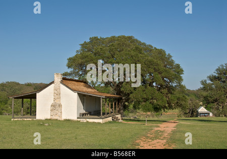 Texas Hill Country Fredericksburg Fort Martin Scott 1848 thru 1853 opérationnel général s Quarts Banque D'Images