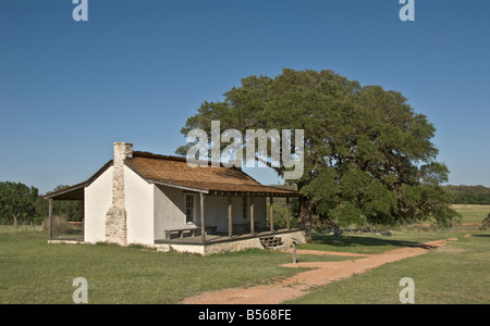 Texas Hill Country Fredericksburg Fort Martin Scott 1848 thru 1853 opérationnel général s Quarts Banque D'Images