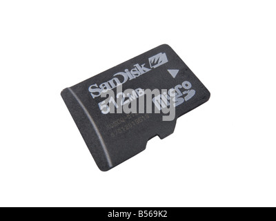 Carte mémoire Micro SD Banque D'Images