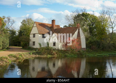 UK Angleterre Suffolk East Bergholt Willy Lotts Flatford John Constable Country Cottage Banque D'Images