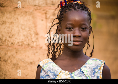 Jeune femme de l'ethnie mossi de Ouagadougou Burkina Faso Banque D'Images