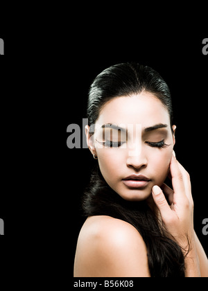 Une jeune femme Banque D'Images