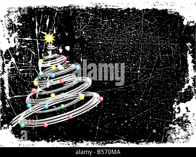 Grunge Christmas background Banque D'Images