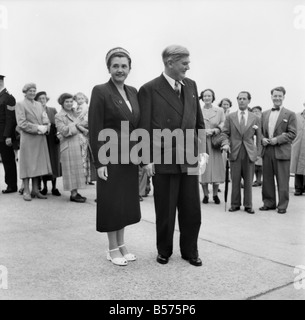 Conférence du Parti travailliste 1953 : Nye Bevan et Jennie Lee. Septembre 1953 D5828-009 Banque D'Images