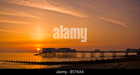 Jetée de Cromer lever du soleil Banque D'Images