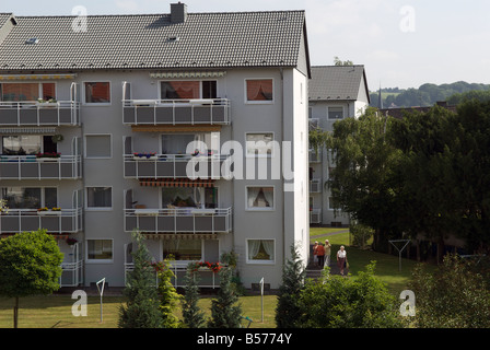 Les vs association Logement appartements, Leichlingen, Rhénanie du Nord-Westphalie, Allemagne. Banque D'Images