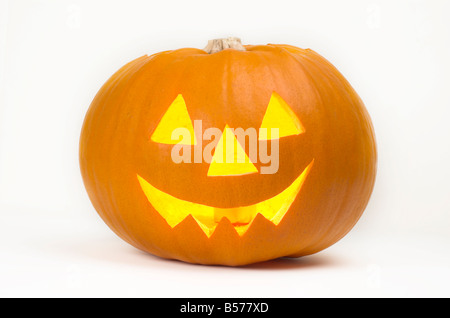 Découper la citrouille halloween Banque D'Images