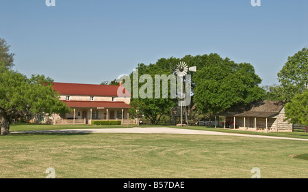 Texas Hill Country pommetier près de Fredericksburg historic pommetier Creek Ranch Banque D'Images