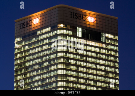 8 Canada Square - HSBC Tower - Canary Wharf - Londres Banque D'Images