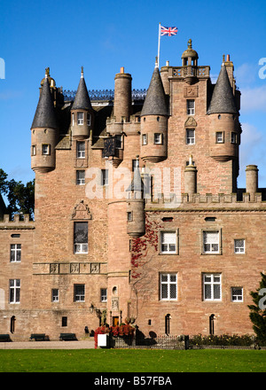 Glamis Castle le siège historique de la famille Lyon Bowes, Angus, Scotland. Banque D'Images