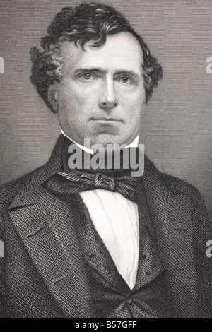 Franklin Pierce, 1804 - 1869. 14th Président des États-Unis. Banque D'Images
