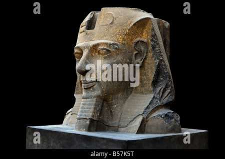 Le temple de Louxor,Portrait statue de Ramsès II, l'Égypte, Louxor, Banque D'Images