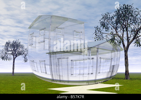 Bulle de l'immobilier Banque D'Images