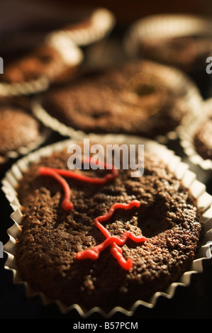 Petits gâteaux au chocolat Banque D'Images