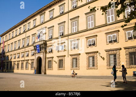 Palazzo Ducale, Eliza de l'ancienne maison de Bonaparte, la Piazza Napoleone, Lucca, Toscane, Italie Banque D'Images