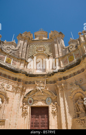 Église de la Visitation, Gharb, Gozo, Malte, Europe Banque D'Images