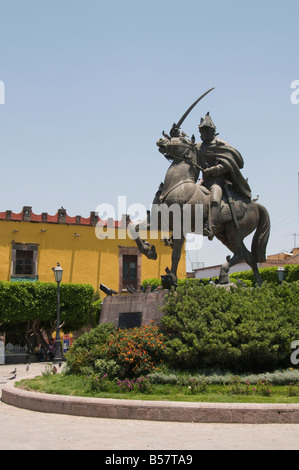 Plaza de Allende, un square près de Templo de Nuestra Señora de la Salud, église San Miguel de Allende, Guanajuato, Mexique de l'État Banque D'Images