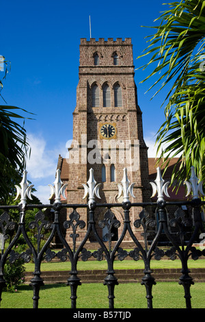 St George's Anglican Church, Basseterre, Saint Kitts, les îles sous le vent, Antilles, Caraïbes, Amérique Centrale Banque D'Images