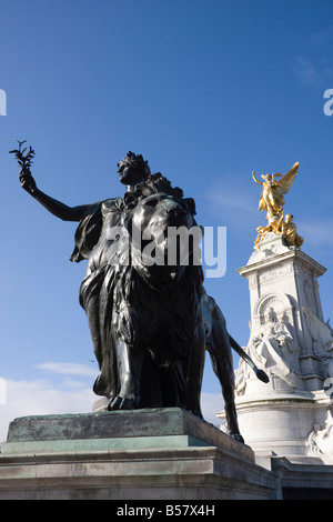 L'Édifice commémoratif Victoria, Londres, Angleterre, Royaume-Uni, Europe Banque D'Images