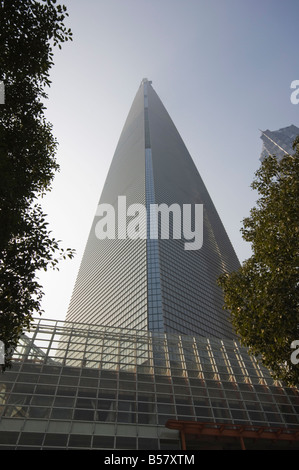 Les gratte-ciel modernes et plus haut bâtiment de la Chine continentale, l'International Finance Centre à Pudong New Area, Shanghai, Chine Banque D'Images