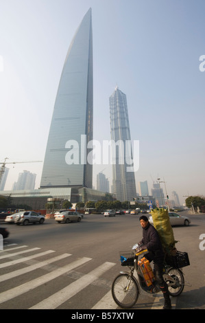 Les gratte-ciel modernes et plus haut bâtiment de la Chine continentale, l'International Finance Centre à Pudong New Area, Shanghai, Chine Banque D'Images