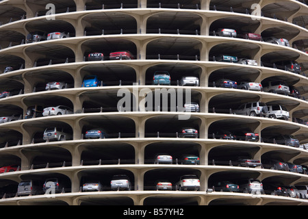 Le Marina City, parking, Chicago, Illinois, États-Unis d'Amérique, Amérique du Nord Banque D'Images
