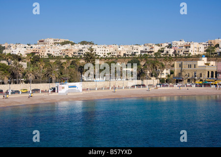 St Julian's Bay, Malte, Méditerranée, Europe Banque D'Images